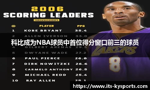 科比成为NBA球员中首位得分窗口前三的球员