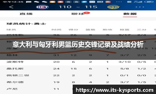 意大利与匈牙利男篮历史交锋记录及战绩分析